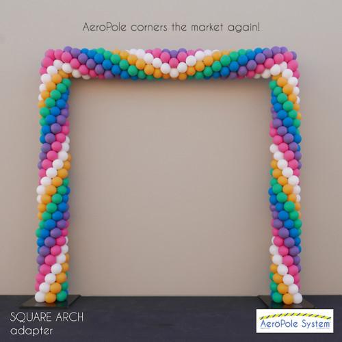 AeroPole Square Adapter Kit : Build A Square Balloon Frame - Poles & Bases Sold Separately!