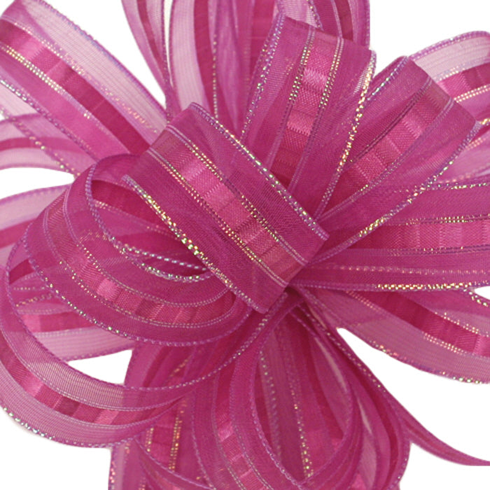 #3 Orffray Ilissa Sheer Opalescent Ribbon | 5/8 Inch Wide, 25 Yards Long - Discontinued (While Supplies Last)