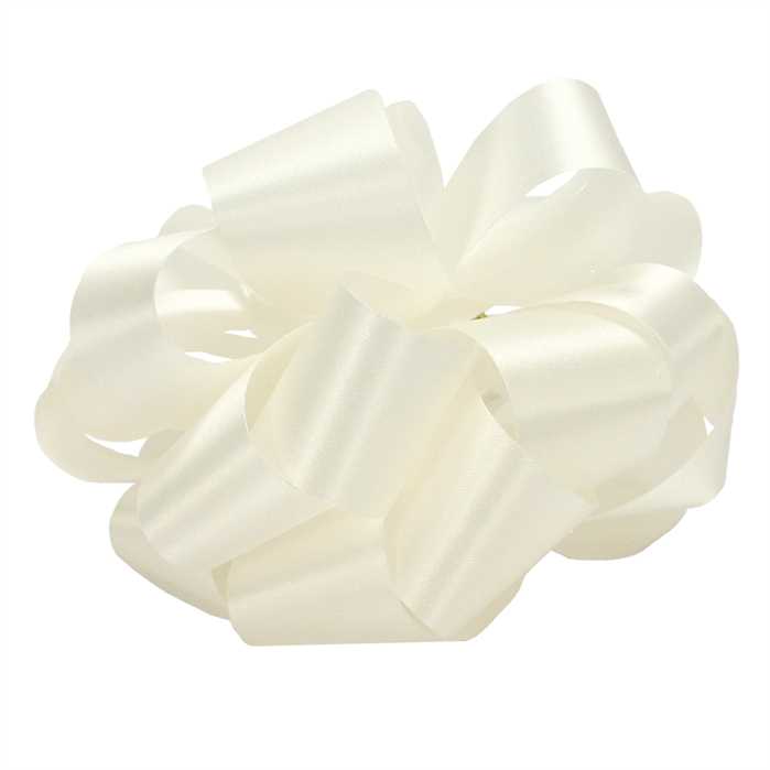 #1 Offray Ivory Satin Acetate Ribbon Ribbon - 5/16" Wide, 100 Yards Long | 1 Spool