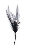 Flutterzz - Rhinestone Wired Feather Floral Accessories | 3 Count