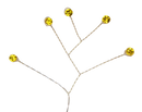 Quintet - Wired Rhinestone Floral Accessories | 12 Count
