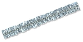 12 Metallic Chenille Stems - Wired Pipe Cleaners | 100 Count Silver