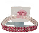 Brazalete de mujer sofisticado - Brazalete de ramillete de diamantes de imitación | 1 unidad: ¡simplemente agregue flores!