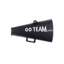 1.5" Go Team Megaphone 3 ct