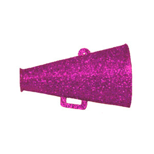 1.75" Glitter Megaphone 12 count