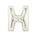 7" | 14"| 34"| 40" Silver Letter Balloons- Megaloons Letters A-Z | 3 Sizes Available