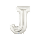 7" | 14"| 34"| 40" Silver Letter Balloons- Megaloons Letters A-Z | 3 Sizes Available
