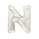 7" | 14"| 34"| 40" Silver Letter Balloons- Megaloons Letters A-Z | 3 Sizes Available