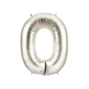 7" | 14"| 34"| 40" Silver Letter Balloons- Megaloons Letters A-Z | 3 Sizes Available
