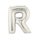 7" | 14"| 34"| 40" Silver Letter Balloons- Megaloons Letters A-Z | 3 Sizes Available