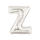 7" | 14"| 34"| 40" Silver Letter Balloons- Megaloons Letters A-Z | 3 Sizes Available