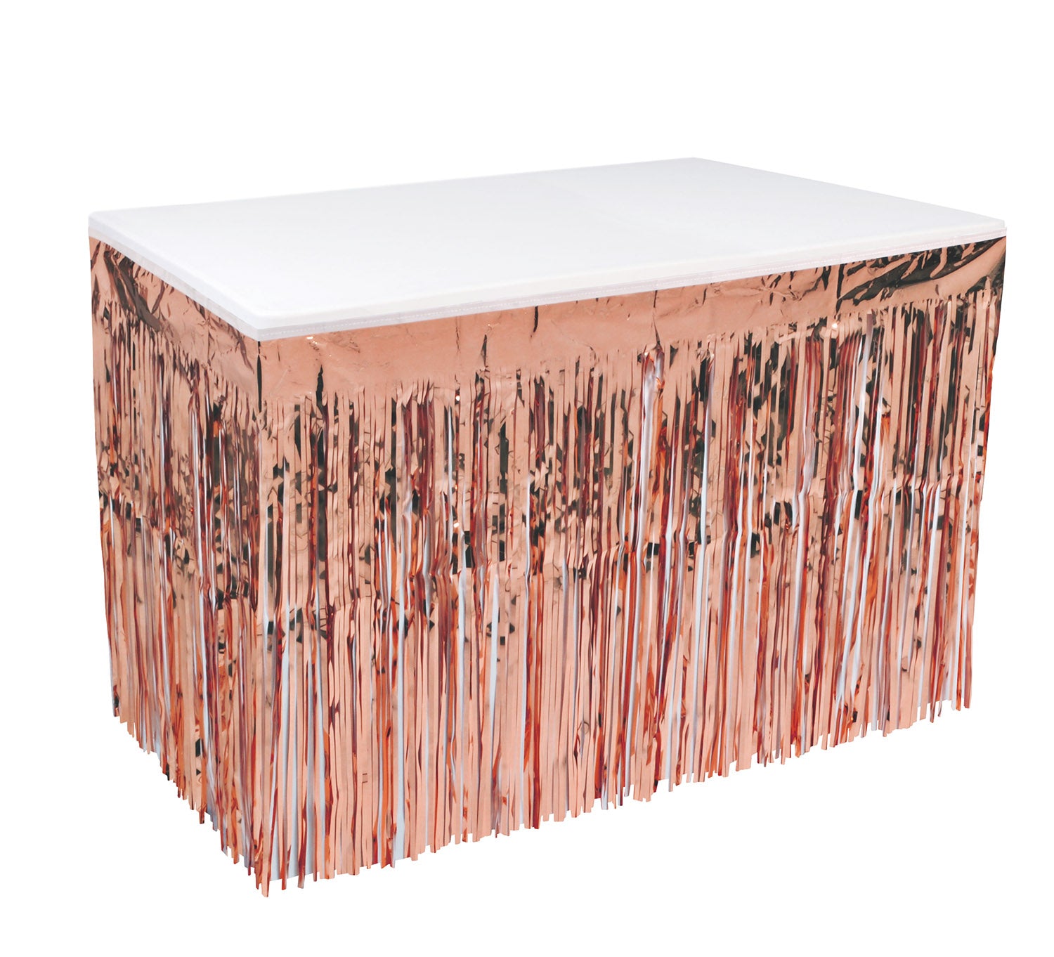 Metallic table skirt 2025