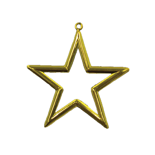 3" Metallic Star  Open Center