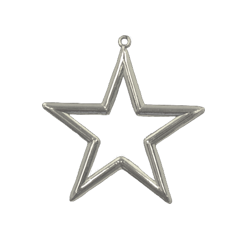 3" Metallic Star  Open Center