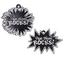 2.75" Our Team Rocks 2 ct