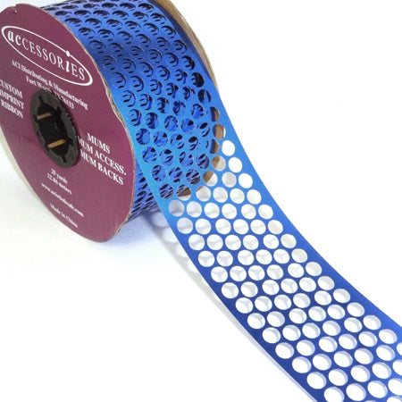#9 ACI Royal Blue Honeycomb Punchinello Ribbon - 1 5/8" Wide, 25 Yards Long | 1 Spool