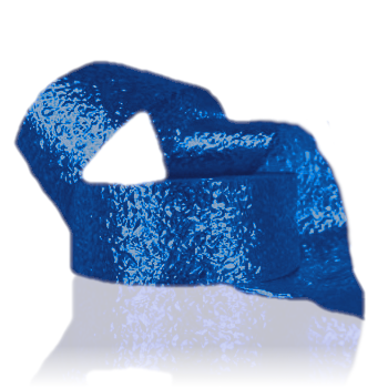 #40 ACI Royal Blue Metallic Ice Crunch Ribbon Spool - 2 1/2" Wide, 25 Yards Long | 1 Count