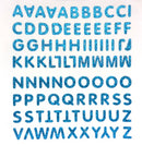 1/2" Alphabet Glitter Stickers