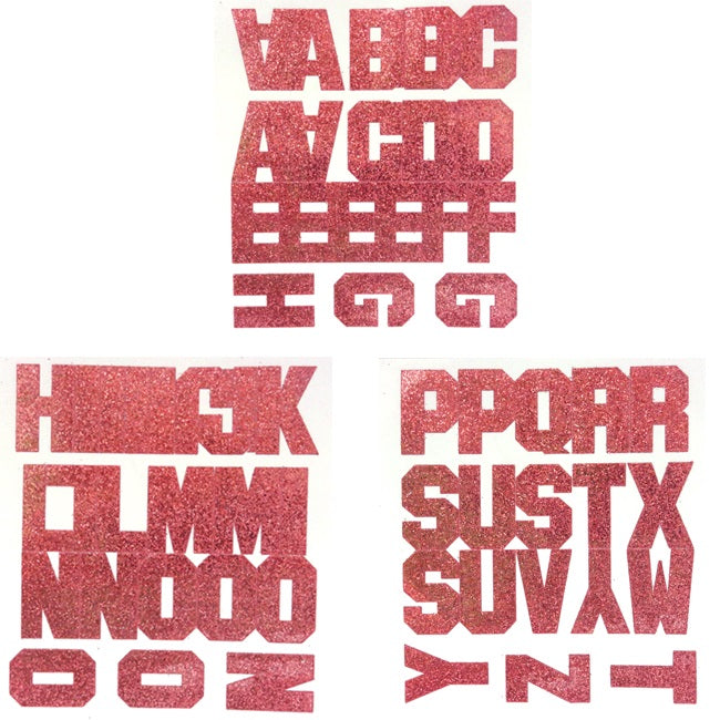 1.5" Glitter Alphabet Stickers