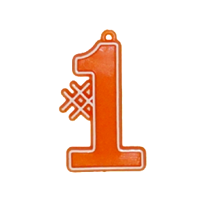 Dije #1 de 1.5" 3 piezas