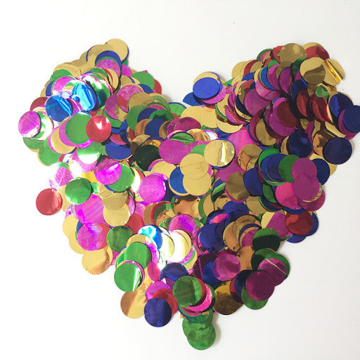 8 oz Round Metallic Foil Confetti | 1 Count