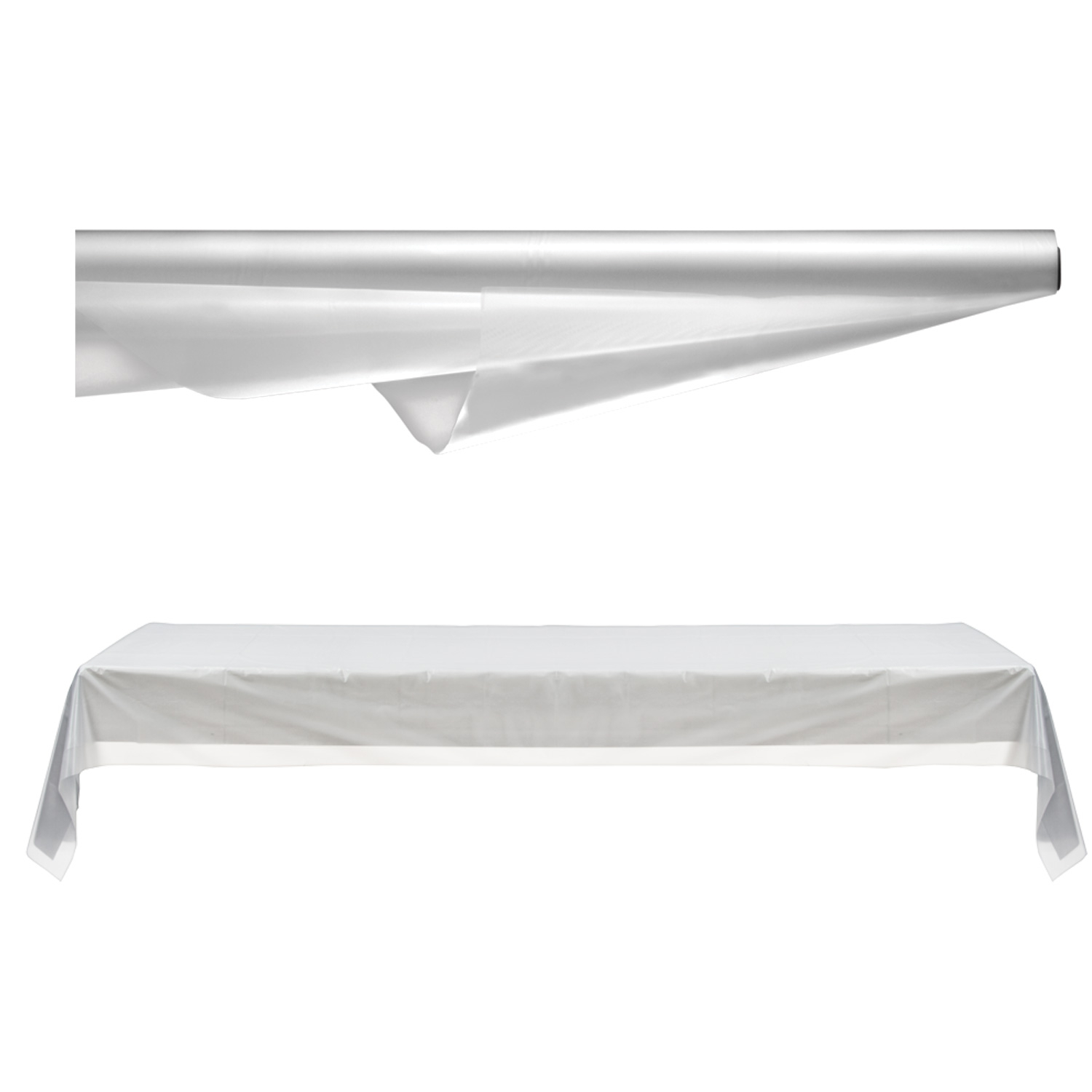 Solid Plastic Table Rolls - Table Cover - 40 Inches x 250 Feet | 1 Count