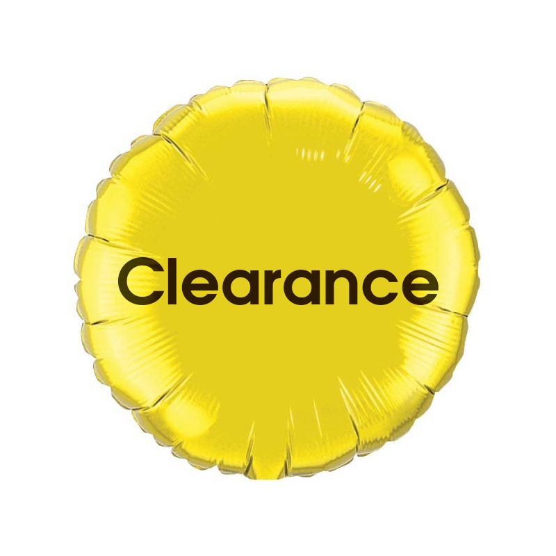 18" Clearance Black Foil Balloon