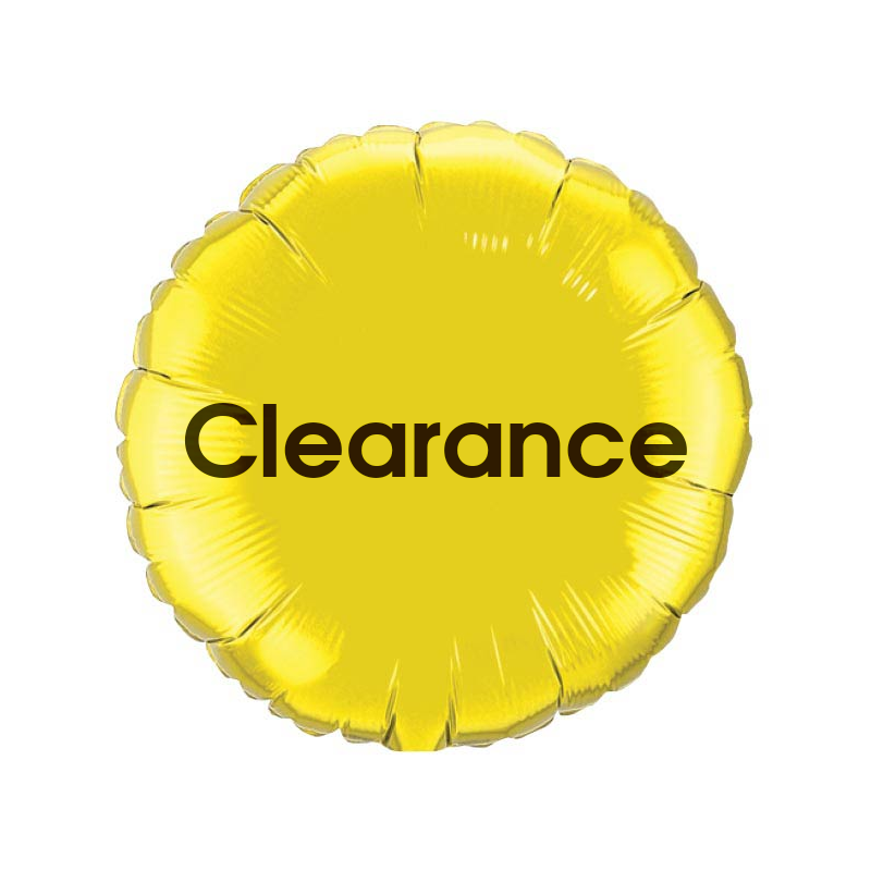 18" Anagram Clearance Black Foil Balloon