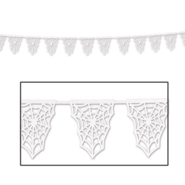 Spider Web Die-Cut Pennant Banner