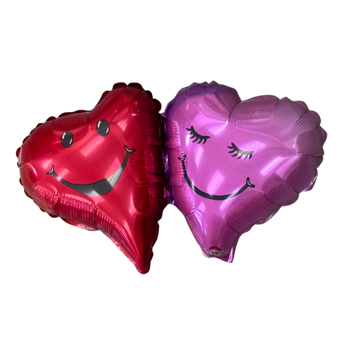 14" Double Hearts Airfill Foil Balloon | Buy 5 Or More Save 20%