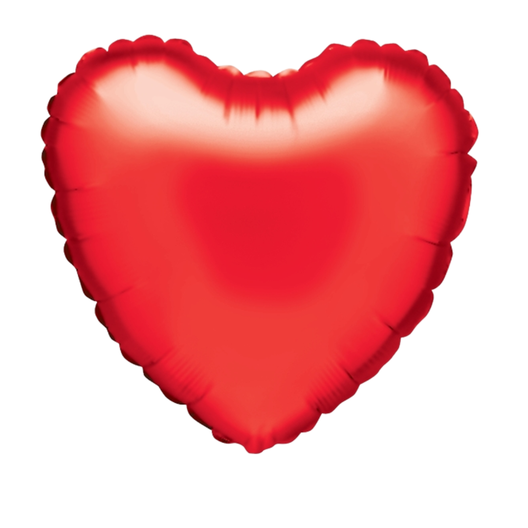 18" Betallic Red Heart Foil Balloon | Buy 5 Or More Save 20%