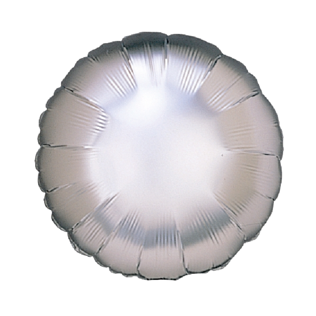 18" Betallic Silver Round Foil Balloon | Buy 5 Or More Save 20%