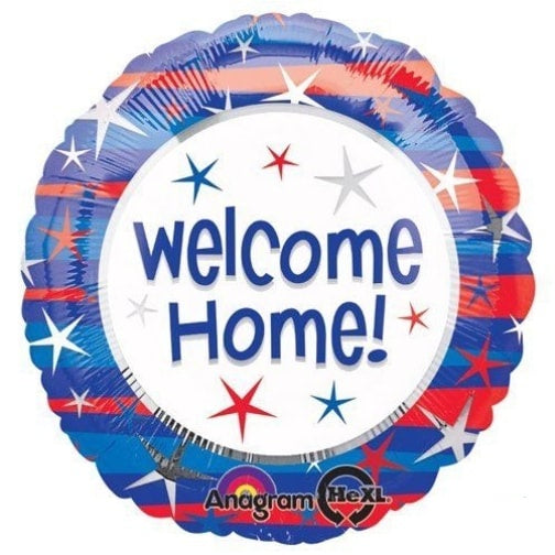18" Anagram Welcome Home Patriotic Foil Balloon | Buy 5 Or More Save 20%