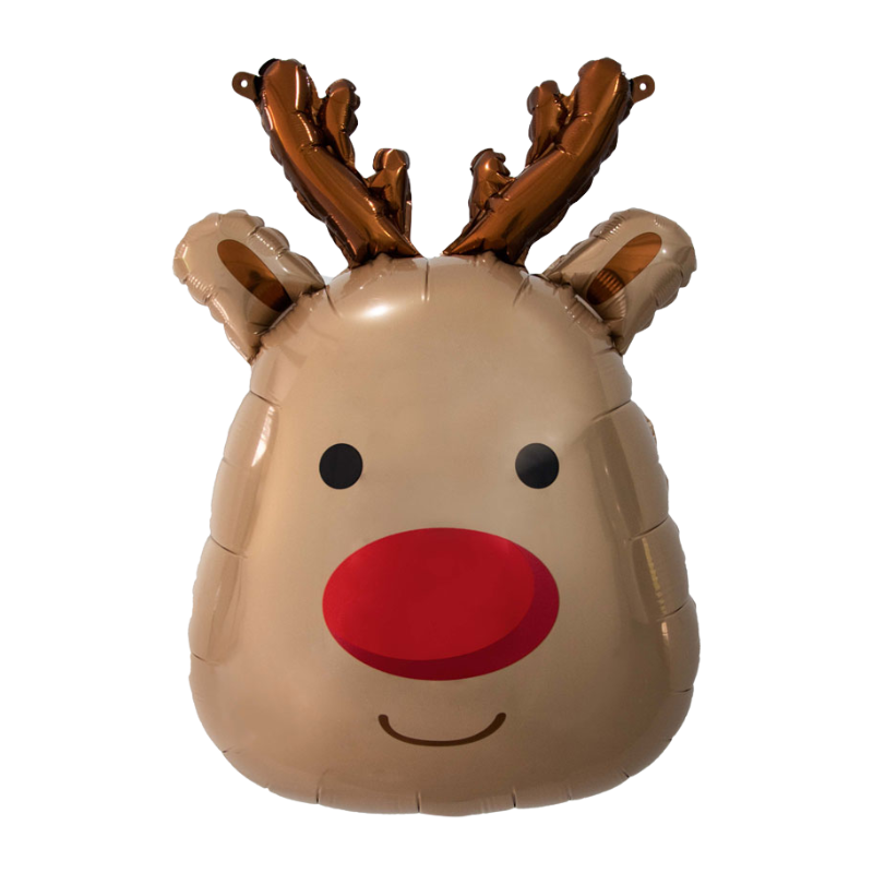 23" Balloon Exchange Reindeer Head Foil Balloon