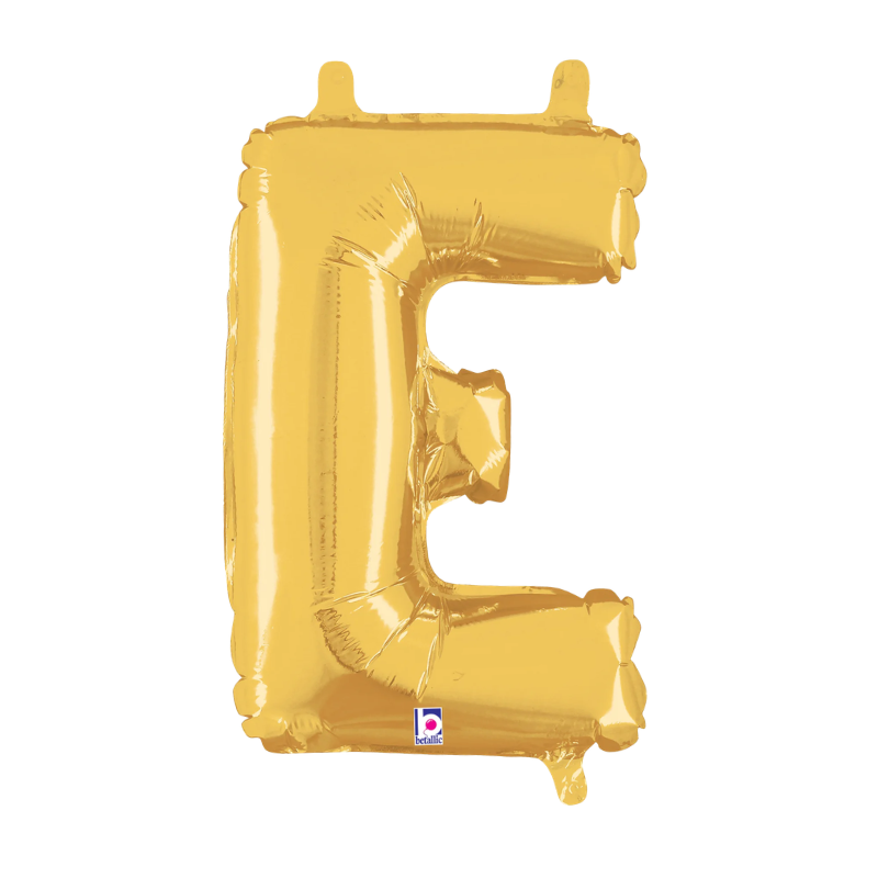 14" Betallic Gold Letter Megaloons Jr. Foil Air-Fill Balloon | Letters A -Z