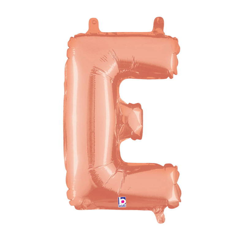 14" Betallic Rose Gold Letter Megaloons Jr. Foil Balloon | Letters A-Z