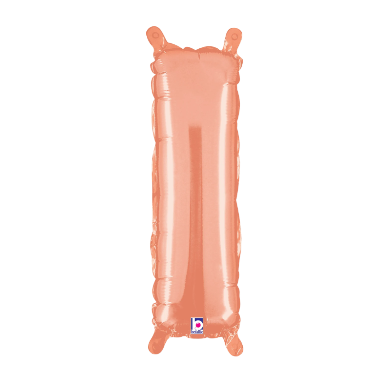 14" Betallic Rose Gold Letter Megaloons Jr. Foil Balloon | Letters A-Z