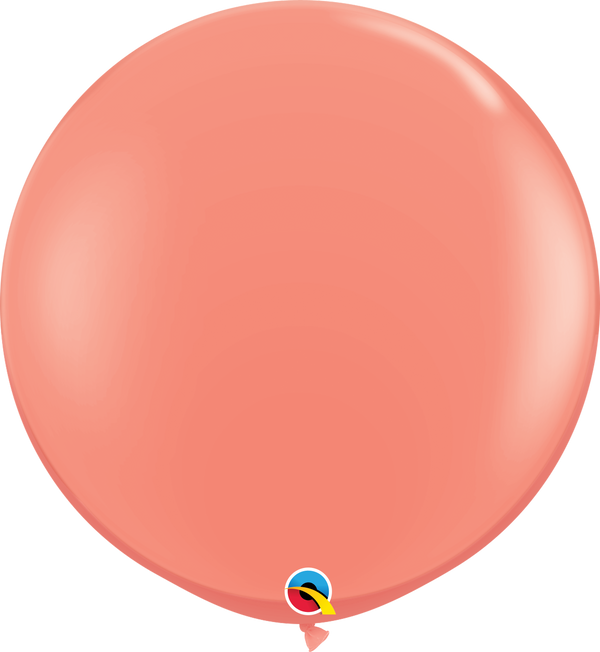 36" Qualatex Fashion Coral Latex Balloons - 3 Foot Giant | 2 Count