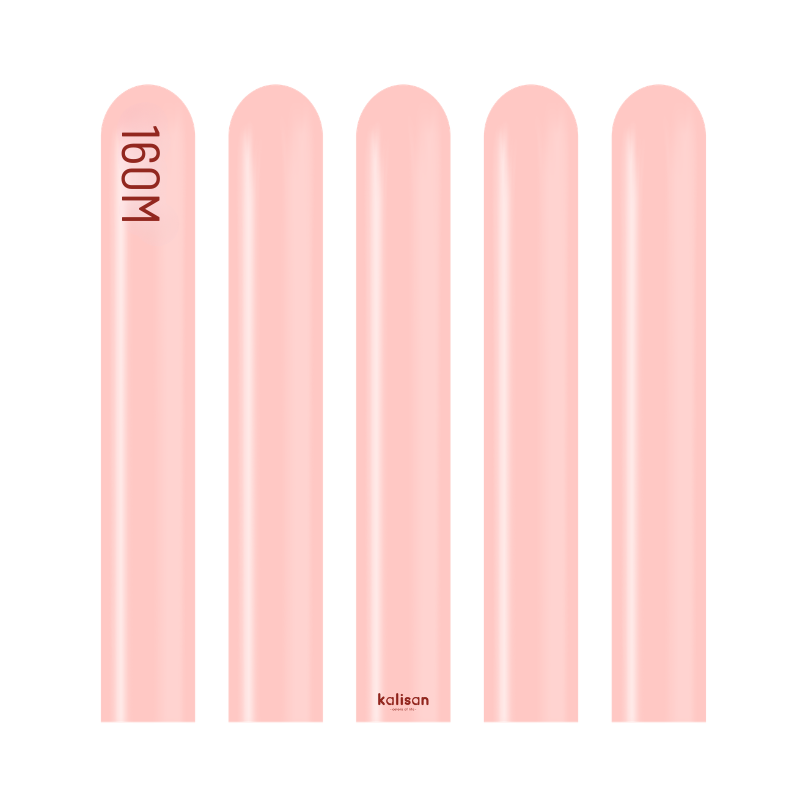 160M Kalisan Standard Baby Pink Nozzle Up Modeling Latex Balloons | 50 Count