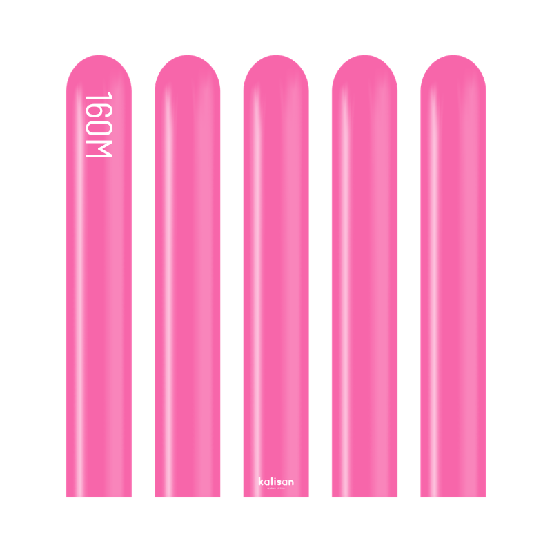 160M Kalisan Standard Fuchsia Nozzle Up Modeling Latex Balloons | 50 Count
