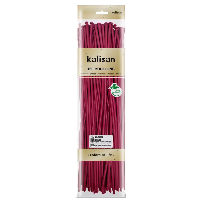 160M Kalisan Standard Fuchsia Nozzle Up Modeling Latex Balloons | 50 Count