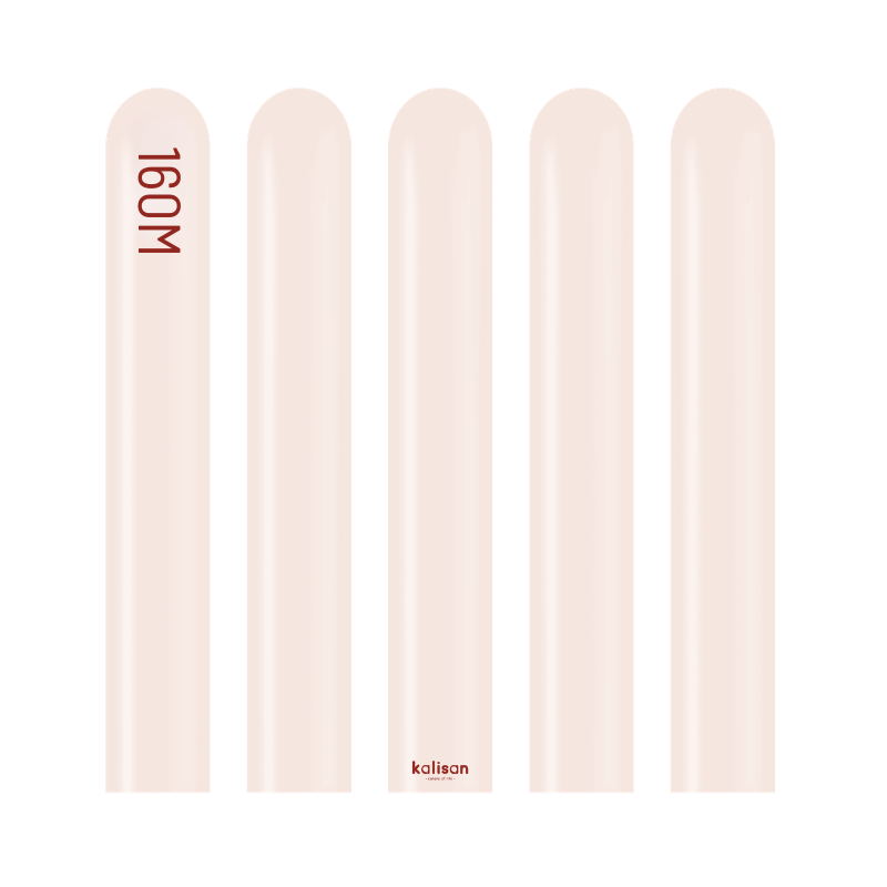 160M Kalisan Standard Pink Blush Nozzle Up Modeling Latex Balloons | 50 Count