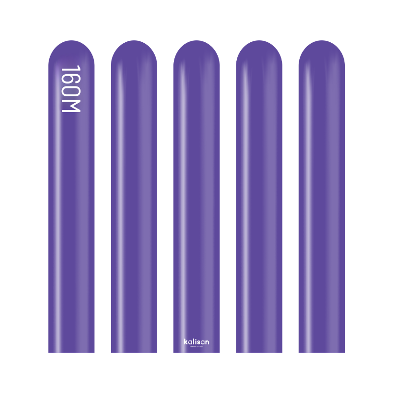 160M Kalisan Standard Violet Nozzle Up Modeling Latex Balloons | 50 Count