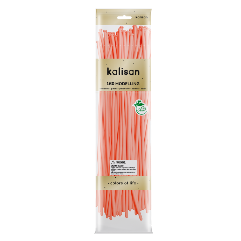 160M Kalisan Standard Baby Pink Nozzle Up Modeling Latex Balloons | 50 Count