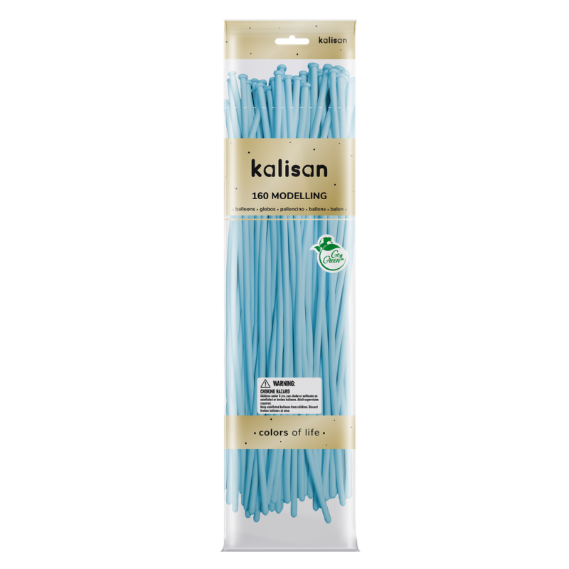 160M Kalisan Macaron Blue Nozzle Up Modeling Latex Balloons | 50 Count