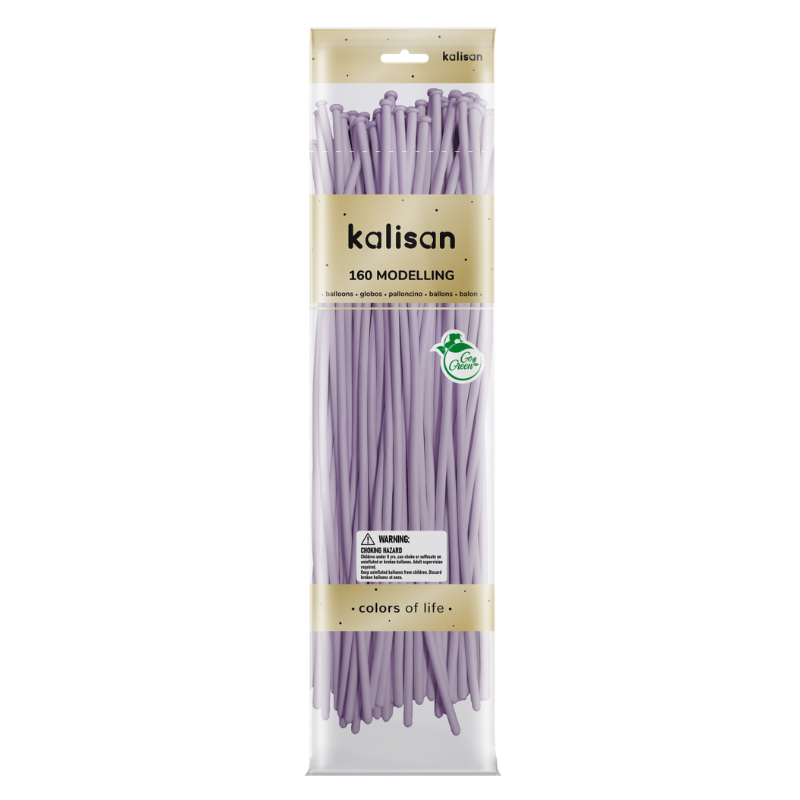 160M Kalisan Macaron Lilac Nozzle Up Modeling Latex Balloons | 50 Count