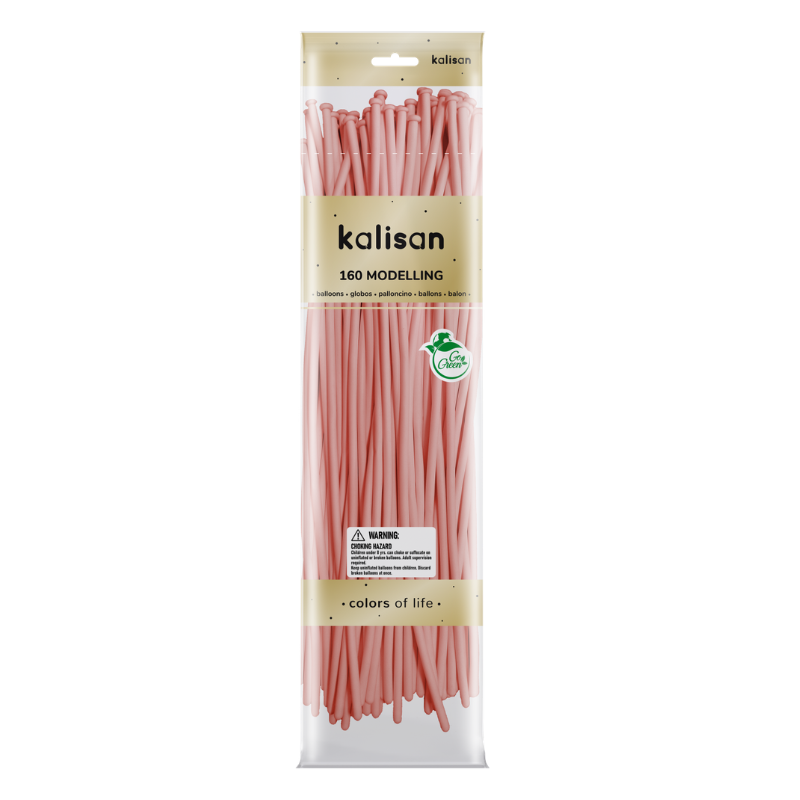 160M Kalisan Macaron Pink Nozzle Up Modeling Latex Balloons | 50 Count