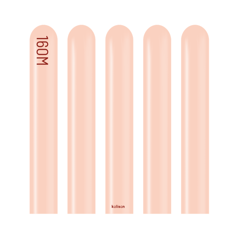 160M Kalisan Macaron Salmon Nozzle Up Modeling Latex Balloons | 50 Count