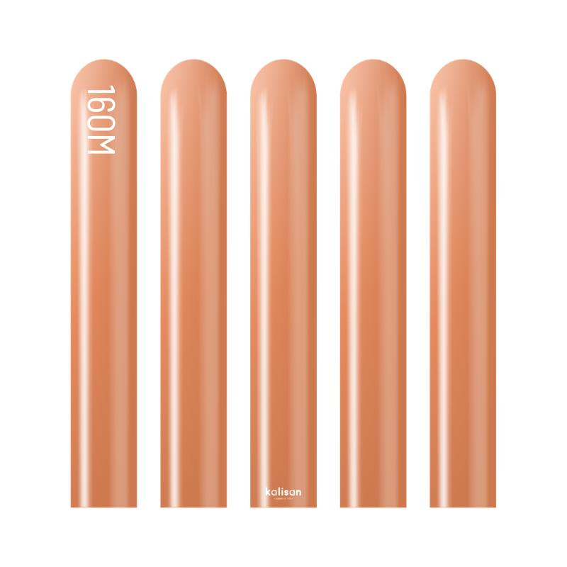 160M Kalisan Mirror Copper Nozzle Up Modeling Latex Balloons | 50 Count