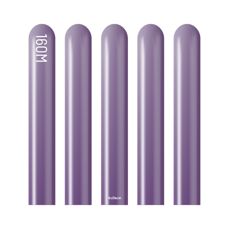 160M Kalisan Mirror Violet Nozzle Up Modeling Latex Balloons | 50 Count